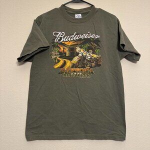 Vintage 2006 Daytona Bike Week Budweiser Greenish Tee